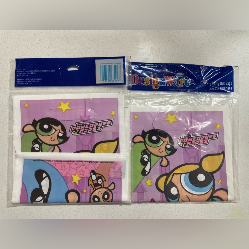 Vintage power puff girls treat bags
